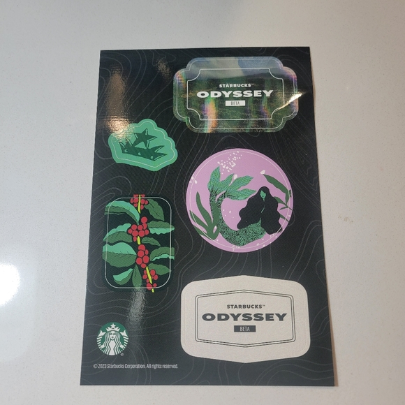 Starbucks Odyssey Beta Stickers - Picture 3 of 5